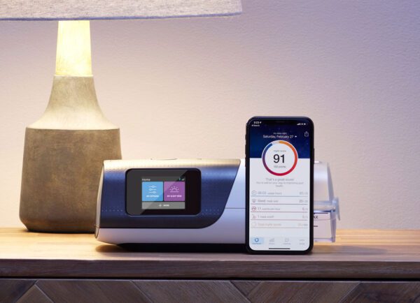 A smart device sitting on top of a table.